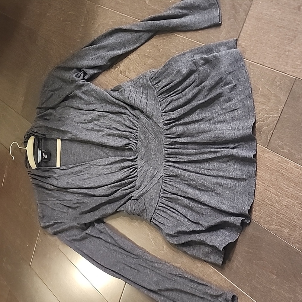 Knit peplum blouse